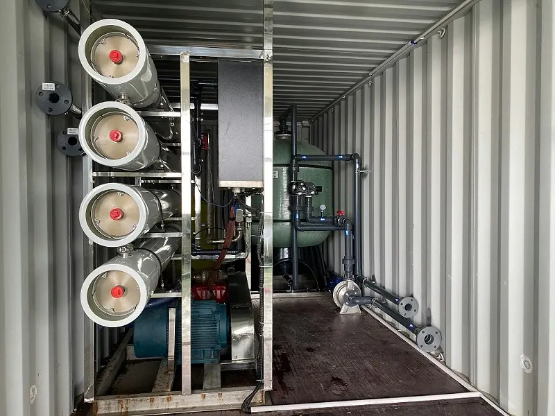 mobile containerized reverse osmosis ro system